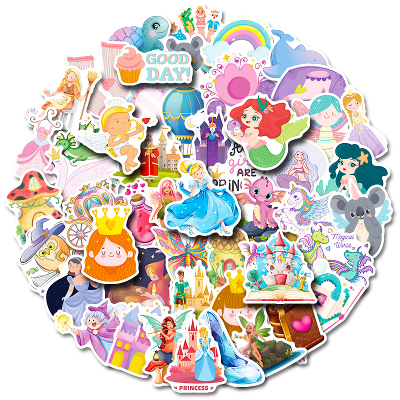 Cartoon Beautiful Princess Stickers, Cute Water Bottle Stickers, Vinyl  Laptop Aesthetic Waterproof Kawaii Teacher Compute Stickers For Teens  Girls, Mixed Colorful Sticker Packs For Adults - Temu United Arab Emirates