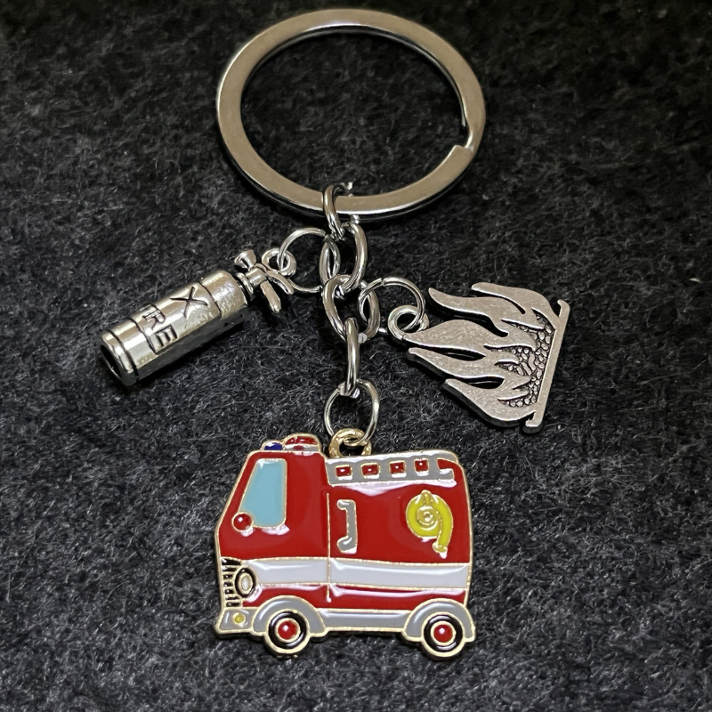 1pc Feuerwehrauto-Rückspiegelanhänger,  Acryl-Feuerwehr-Weihnachtsbaumdekoration, Weihnachtsfeiergeschenk - Temu  Germany