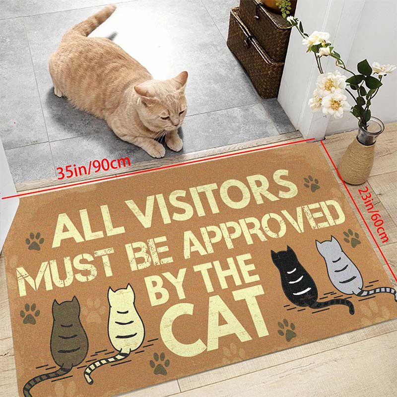 Kawaii Cartoon Cat Floor Mat