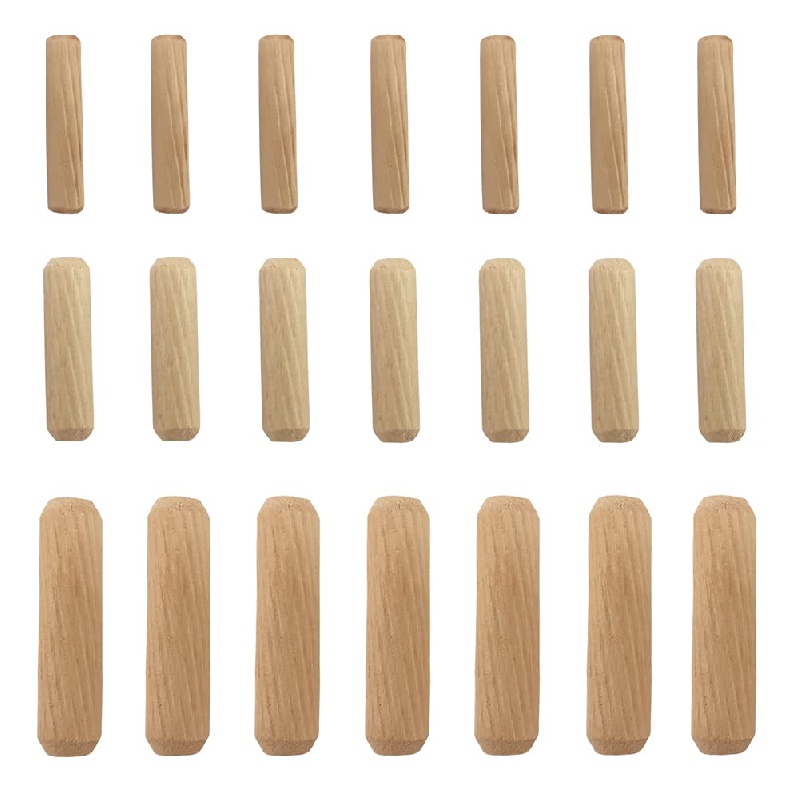Taco de madera, 50 piezas de tapón de madera de haya inserción para  herramientas de empalme de muebles de carpintería (0.394 x 0.945 x 1.969  in)