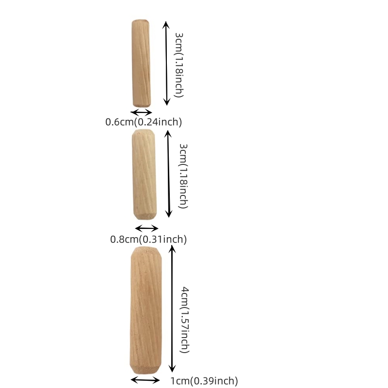 SET 16 PZ. TASSELLI 10MM IN LEGNO PIOLI TENONI SPINE FERRAMENTA BRICO  CHIODI MOBILI - Trade Shop TRAESIO - Idee regalo