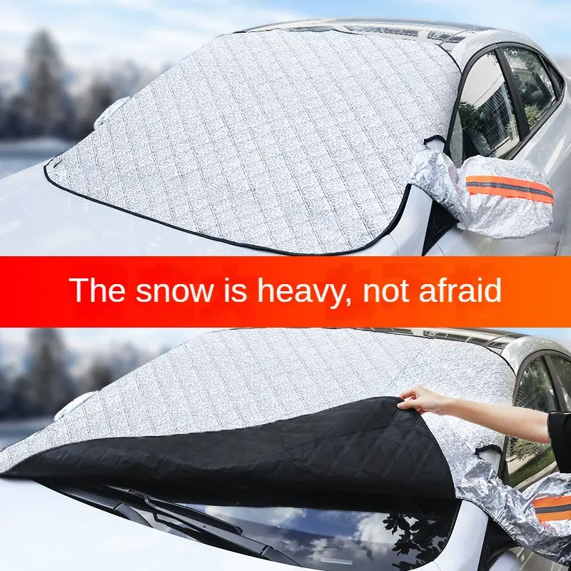 Winter Auto Verdickte Frontscheibe Frost-proof Anti-einfrieren Auto  Kleidung Auto Abdeckung Sonnenschirm Blockieren Auto Magnet Saug