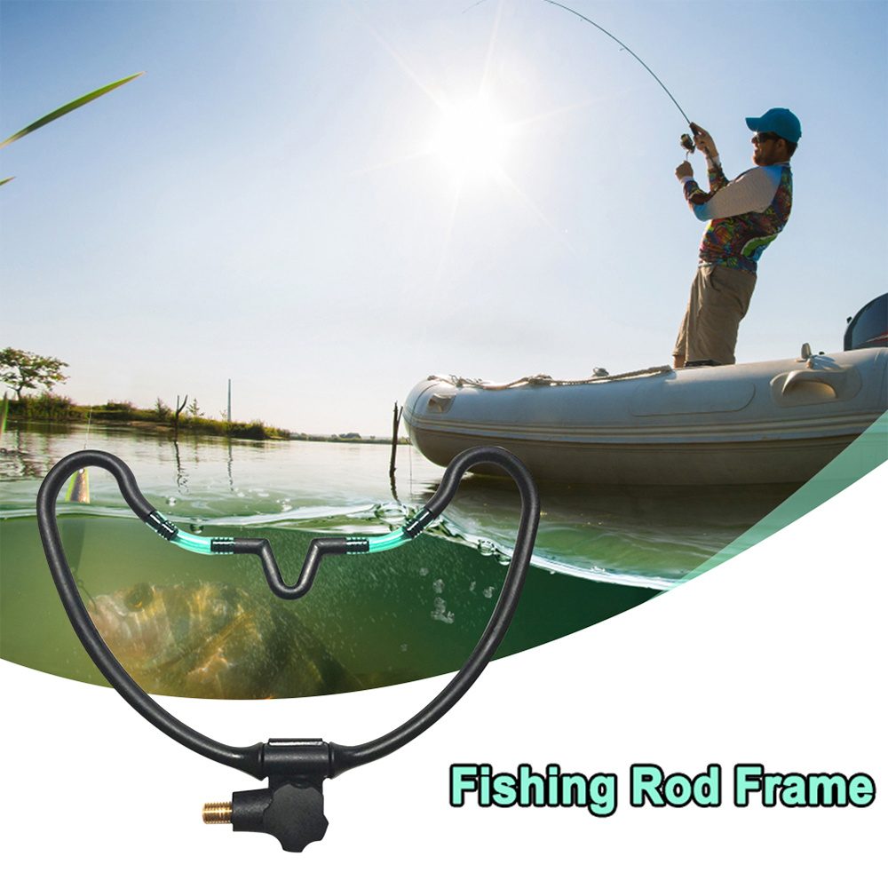 Fishing Rod Frame, Carbon Steel Carp Fishing Pole Stand Gear Tools,  Adjustable Fishing Rod Pole Mount, Anti-Scratch Wear-resistant Fishing  Accessories