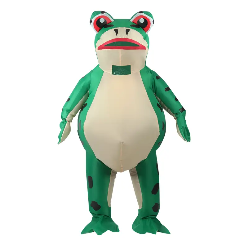 Inflatable Costume Frog Full Body Frog Air Blow-up Deluxe Halloween Costume  Carnival