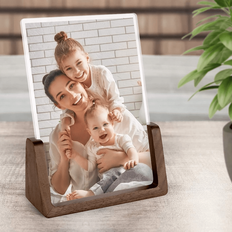 Acrylic Wooden Photo Frame Picture Frame Rustic Wooden Photo - Temu