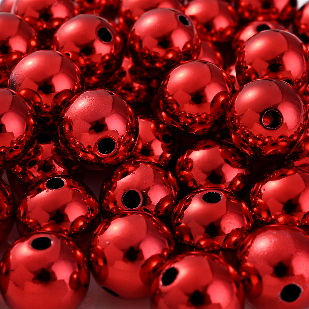 Decorative Wire Balls - 6 inch Red Spheres