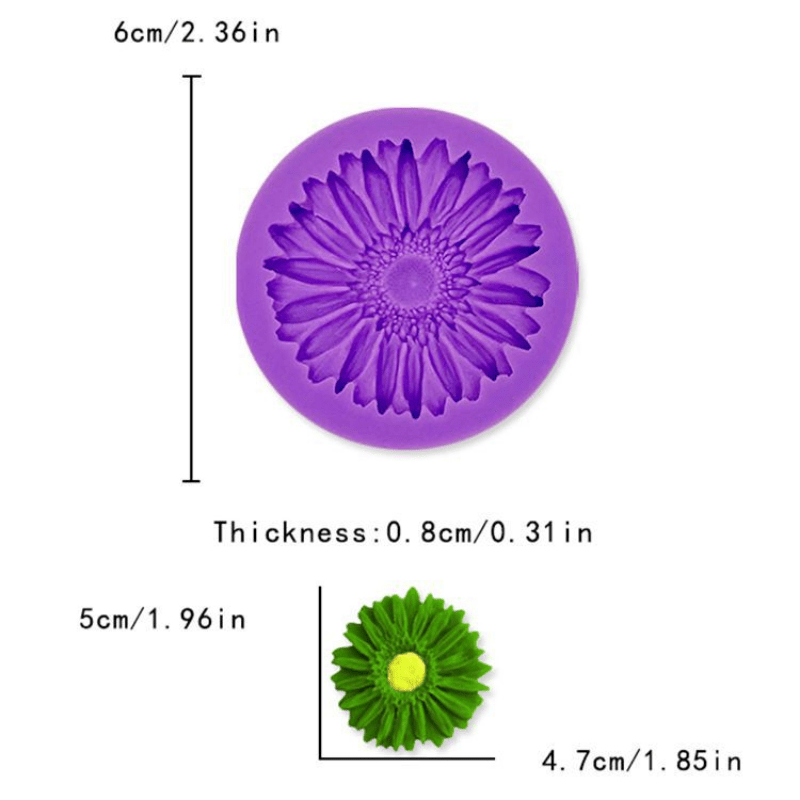 Stampo In Resina Colata Girasole Stampo Margherite Gomma - Temu Italy