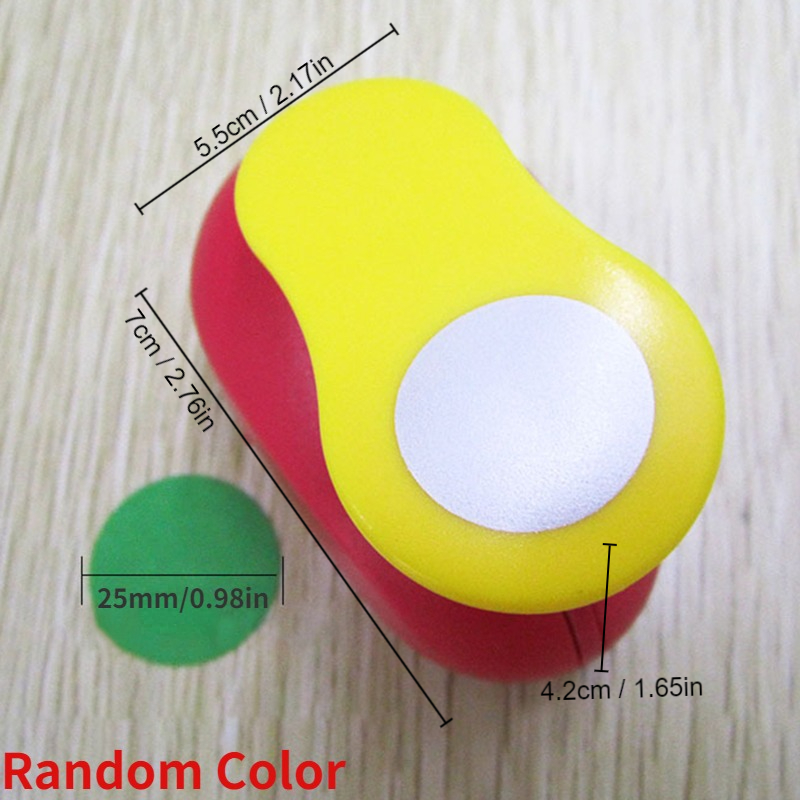 Random Color Circle Punch Diy Embossing Punches Scrapbooking - Temu