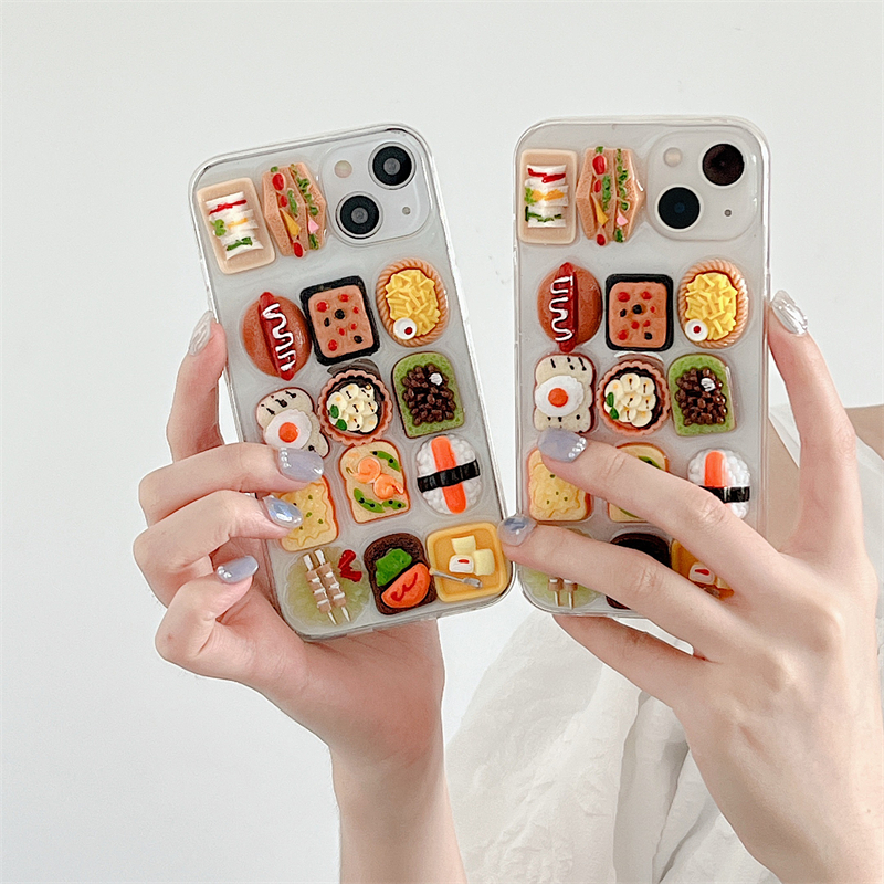 kawaii food phone case