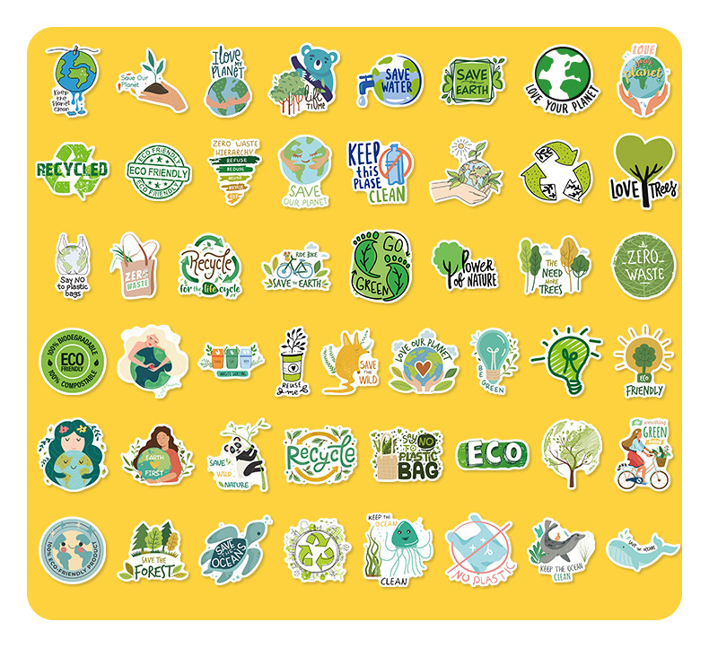 Earth Signs Stickers Nature Green - Temu