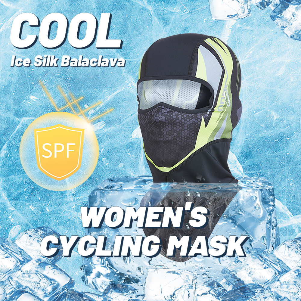 Summer Cycling Balaclava Ice Silk Sun UV Protection Bicycle Motorcycle Caps  Face Cover Fishing Hiking Sports Hats