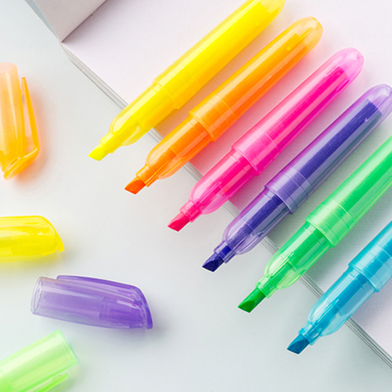 Aesthetic Stationery Highlighter Pen Cute Color Markers - Temu