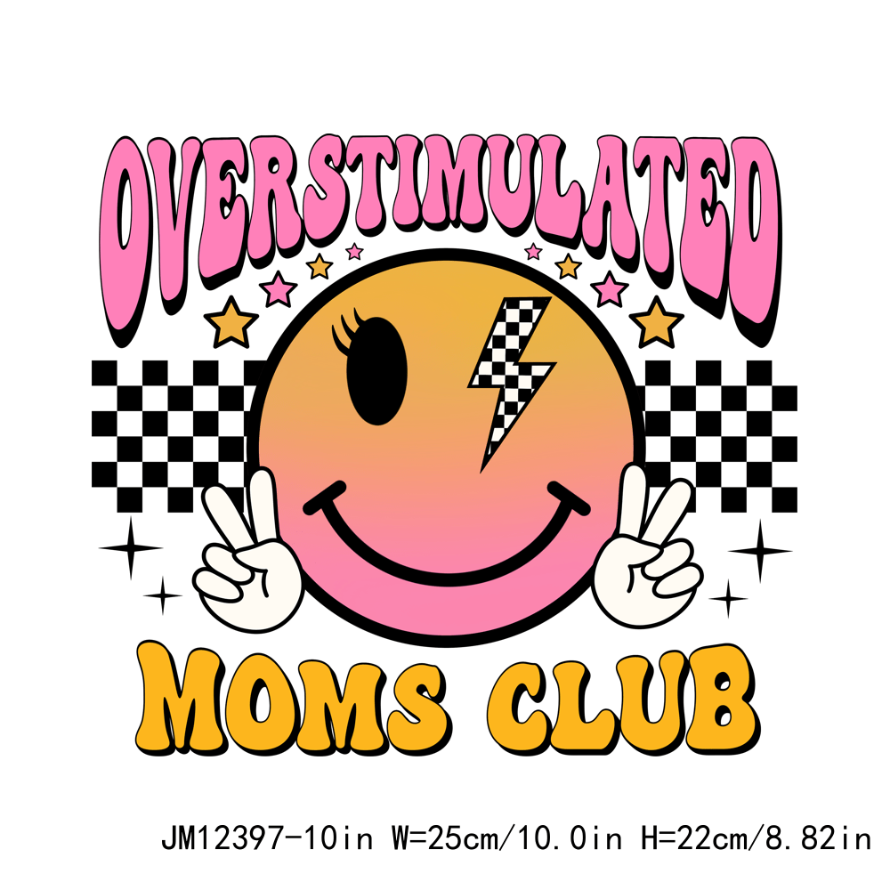 Over Stimulated Moms CLUB -UV DTF DECAL 3