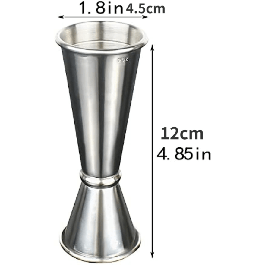 304 Stainless Steel Cocktail Double Style Measuring Oz Cup Bar Tool For Bartending  Bartender Ounce Measurements Alcohol Drink Markings - Temu