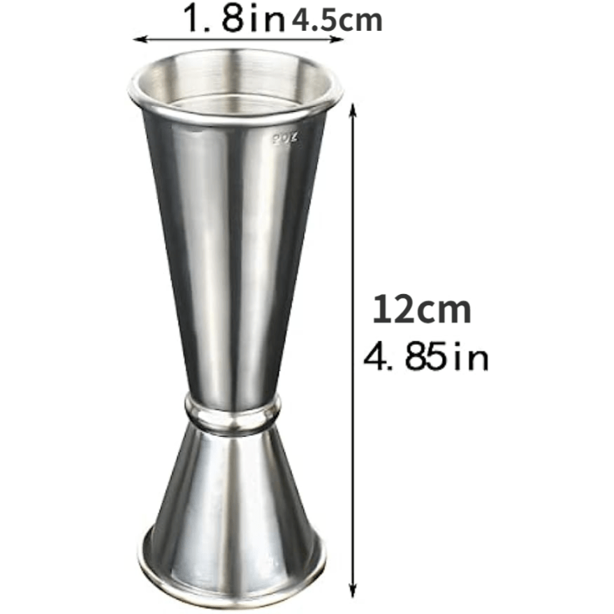 Ludlz Stainless steel double-head measuring cup 1oz/2oz, special cocktail  glass for restaurant, bar and family, measuring tool for chicken wine, wine