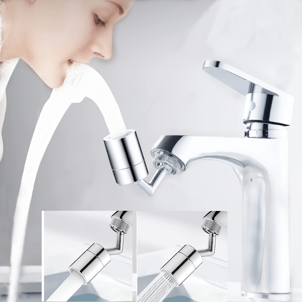 MTFun 360° Rotating Faucet Nozzle with Filters Splash Proof Faucet Water  Filter Telescopic Water Tap Extender Purifier for Home Bathroom Kitchen