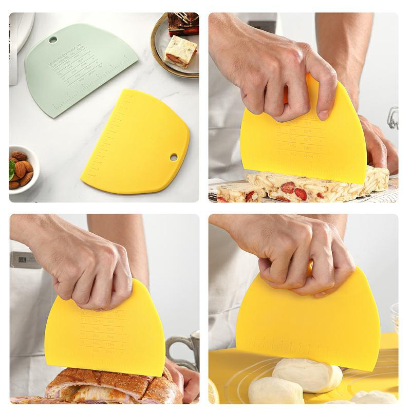 Stainless Steel Cutting Flour Knife Scraping Panel Toast Bread Cutting  Baking Tool Kitchen Dough Cutter Scraper