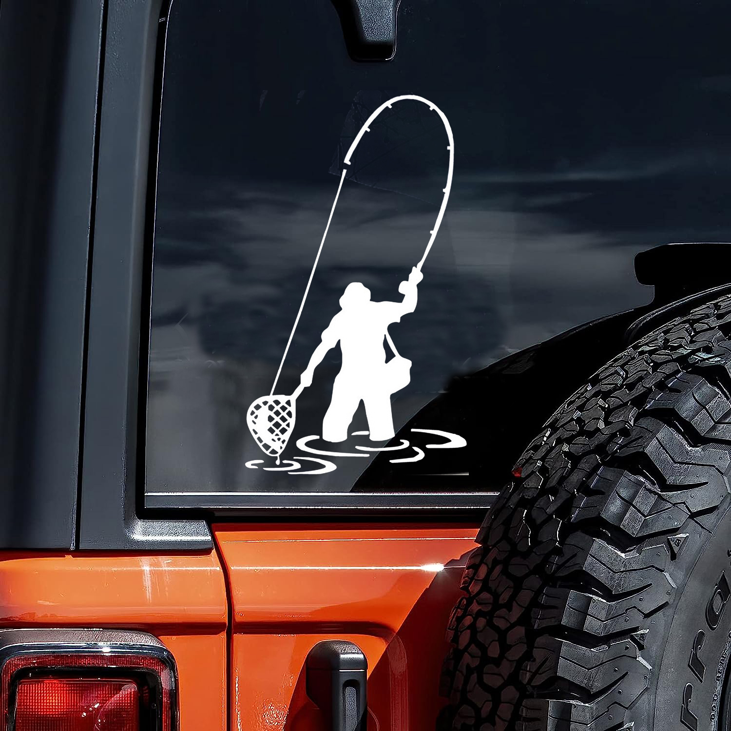 Fly Fishing Fisherman Fish Funny Car Stickers For Laptop Water Bottle Phone  Car Truck Motorcycle Vehicle Paint Window Wall Cup Bumpers Crafts Decals