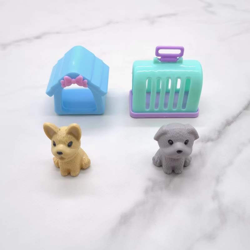 Dollhouse Dog House Toy Accessories Mini Wooden Kennel Model - Temu