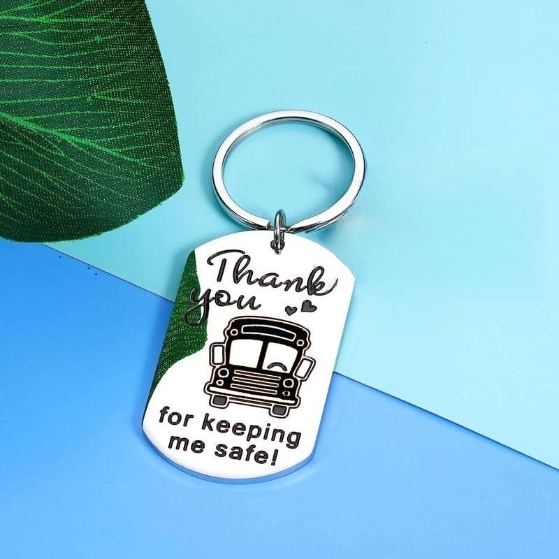 School hot sale bus keychain