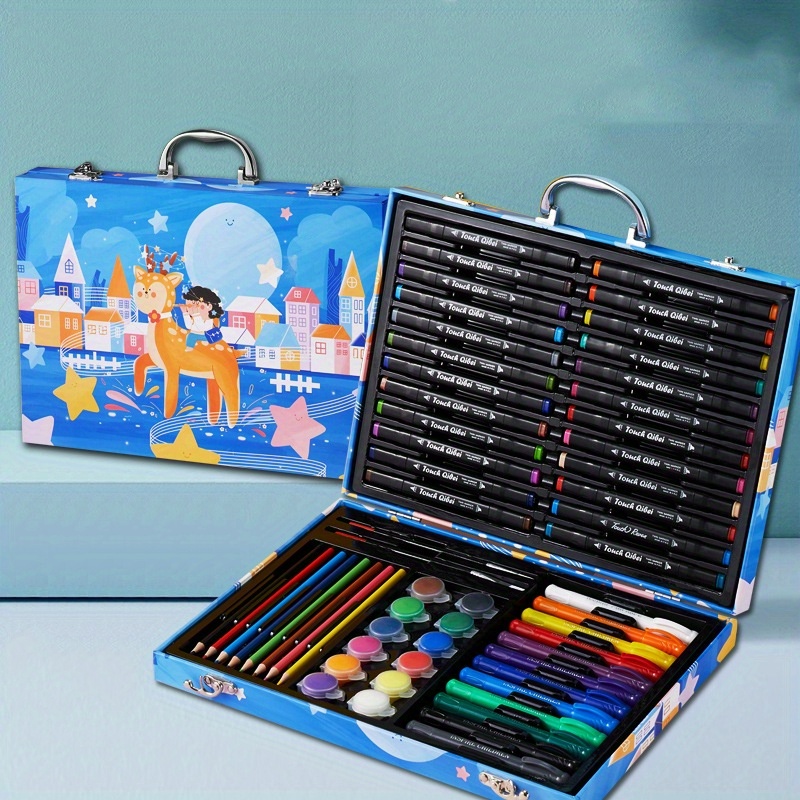 MeCids Juego de marcadores para niños, kit de suministros escolares de  arte, 53 piezas, bolígrafo para colorear con estuche de transporte, regalos  de
