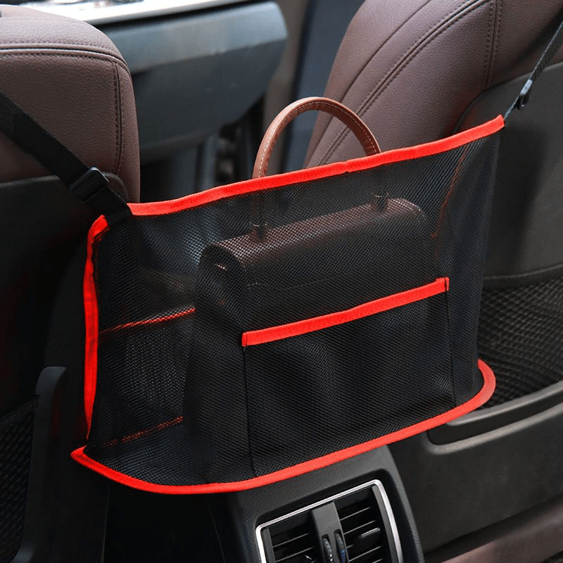 Filet de rangement multifonctionnel pour voiture, sac de rangement suspendu  pour coffre de voiture, sac de rangement suspendu pour siège de voiture Suv  en tissu Oxford 92x42cm