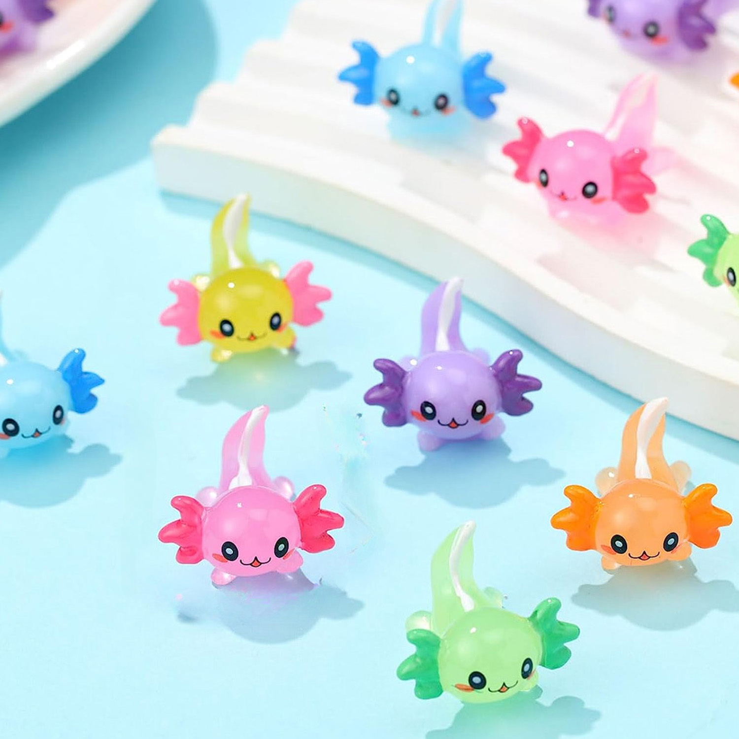 Mini Axolotl Resin Charms Mini Axolotl Resin Figurine Toy - Temu Japan