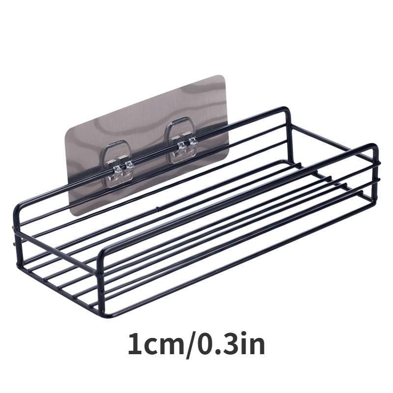 Metal Bathroom Shelves - Black or White Metal Finish