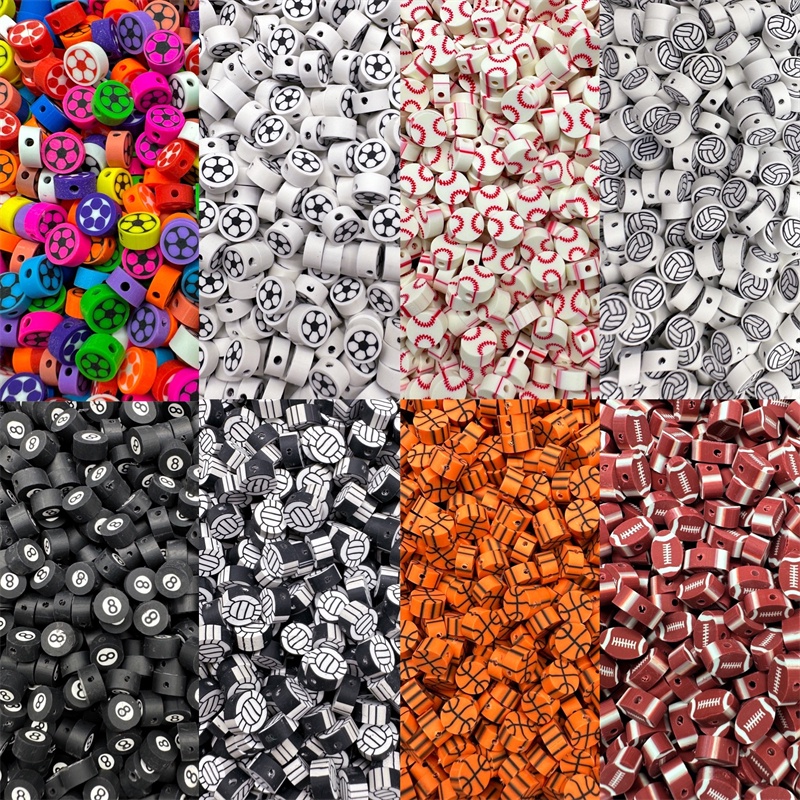 500pcs 6mm (0.236in) Mixed Color Polymer Clay Beads Bulk Fashion For Diy  Bracelet Necklace Small Business Jewelry Making Craft Supplies