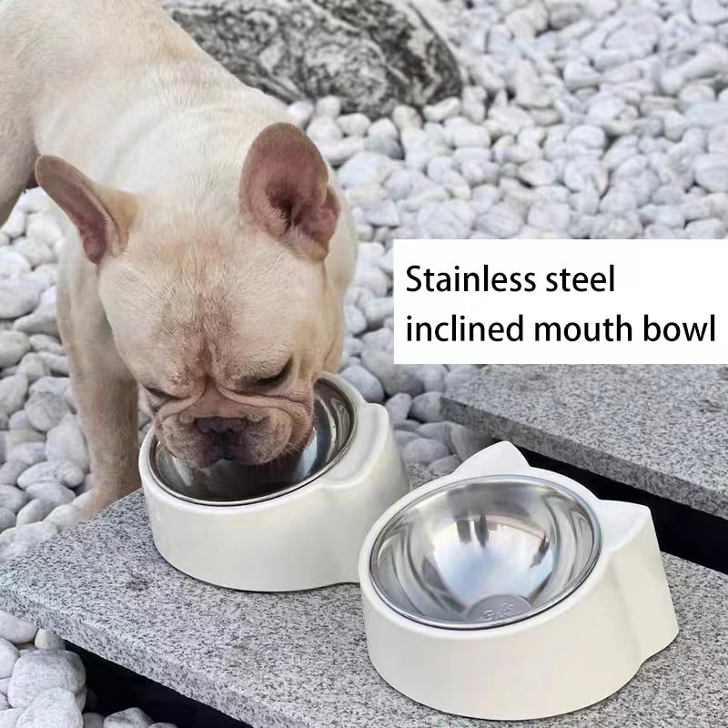 Dog Feeding Supplies Removable Stainless Steel Dog Food Bowl - Temu