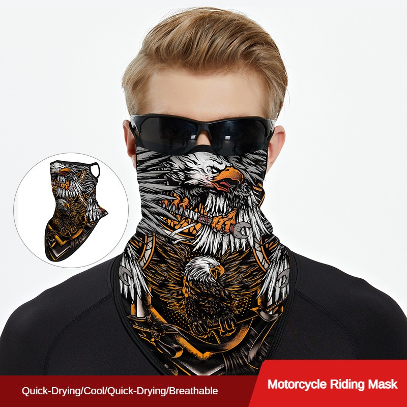 Ride Face Mask Motorcycle Riding Ear Hanging Half Face Cooling