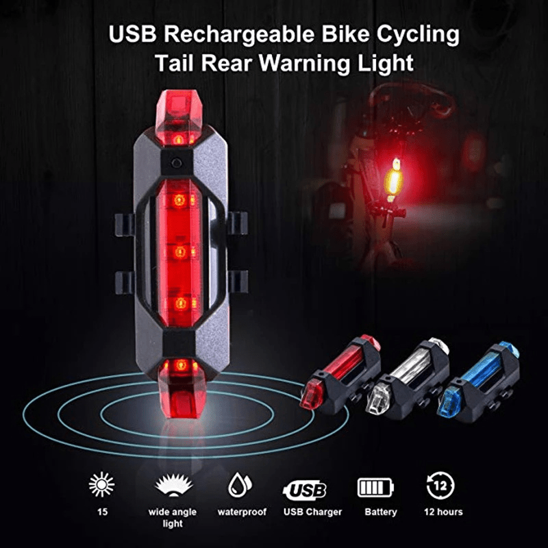 1 Pieza Luz Led Bicicleta Forma Corazón Luz Trasera - Temu