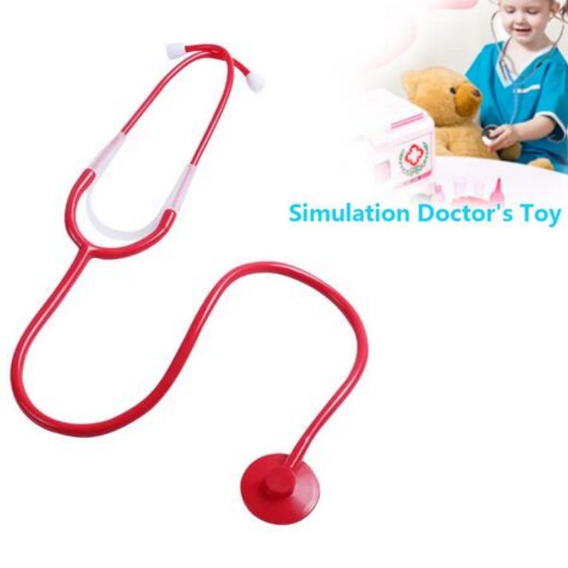 Juguete estetoscopio de simulación para niños, juegos familiares para  niños, juguete de médico, accesorios de estetoscopio de plástico de  imitación para niños, regalo para niños y niñas - AliExpress