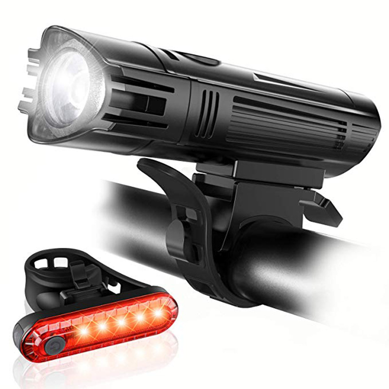 Luces Bicicleta, 4000mAh USB Recargable 800 Lumens Super Brillante LED  Potente LUZ Bicicleta Delantera y Trasera Impermeable Linterna para  Bicicleta