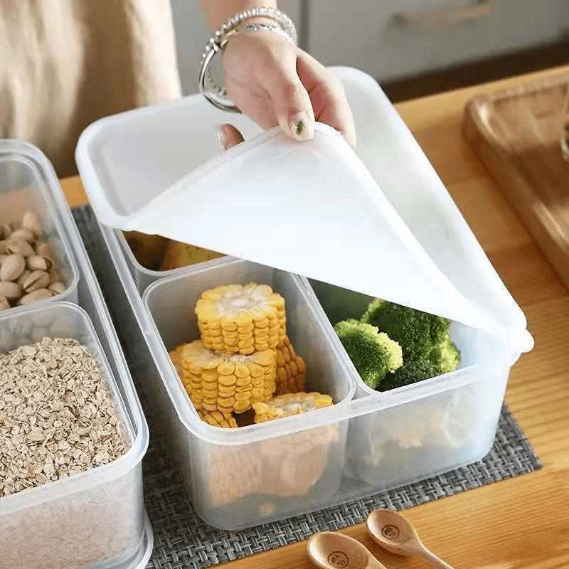 Portable Refrigerator Storage Box, Stackable Kitchen Fruit And Vegetable  Drinks, Cooler Storage, Transparent Fresh-keeping Box, Refrigerator Fruit  Vegetable Crisper, Eggs Ginger Garlic Green Onion Food Storage Containers,  Home Kitchen Utensil - Temu