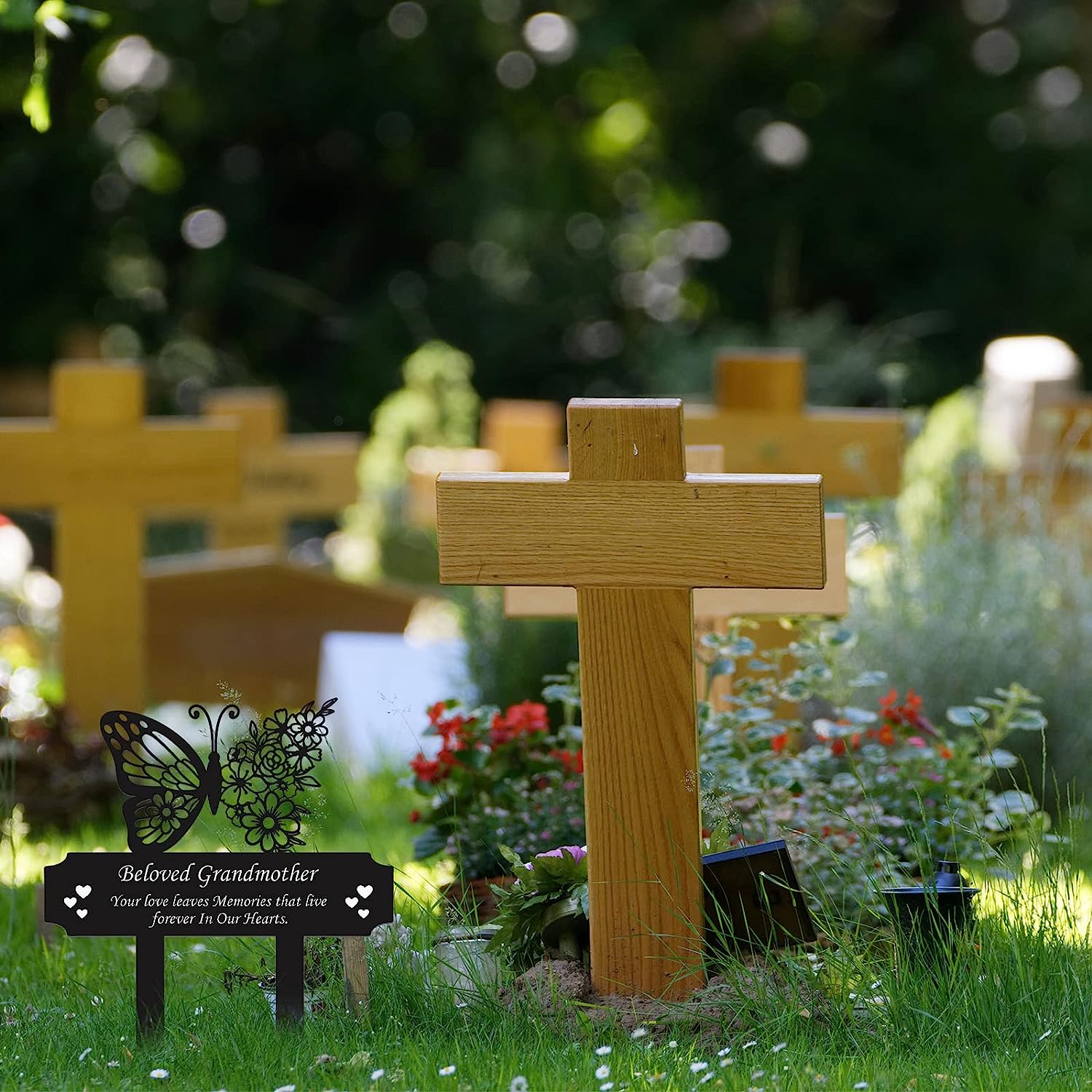 Memorial Stake: Waterproof Grave Marker For Cemetery - Temu