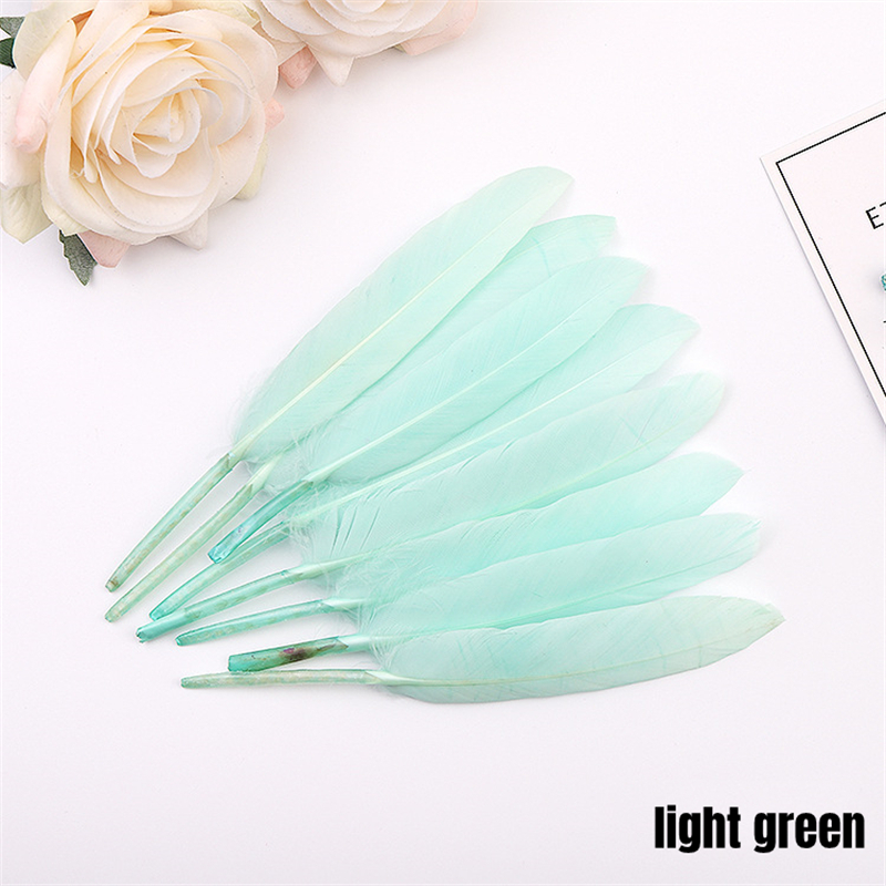 Colorful Goose Feathers Small Straight Knife Feathers Fake - Temu