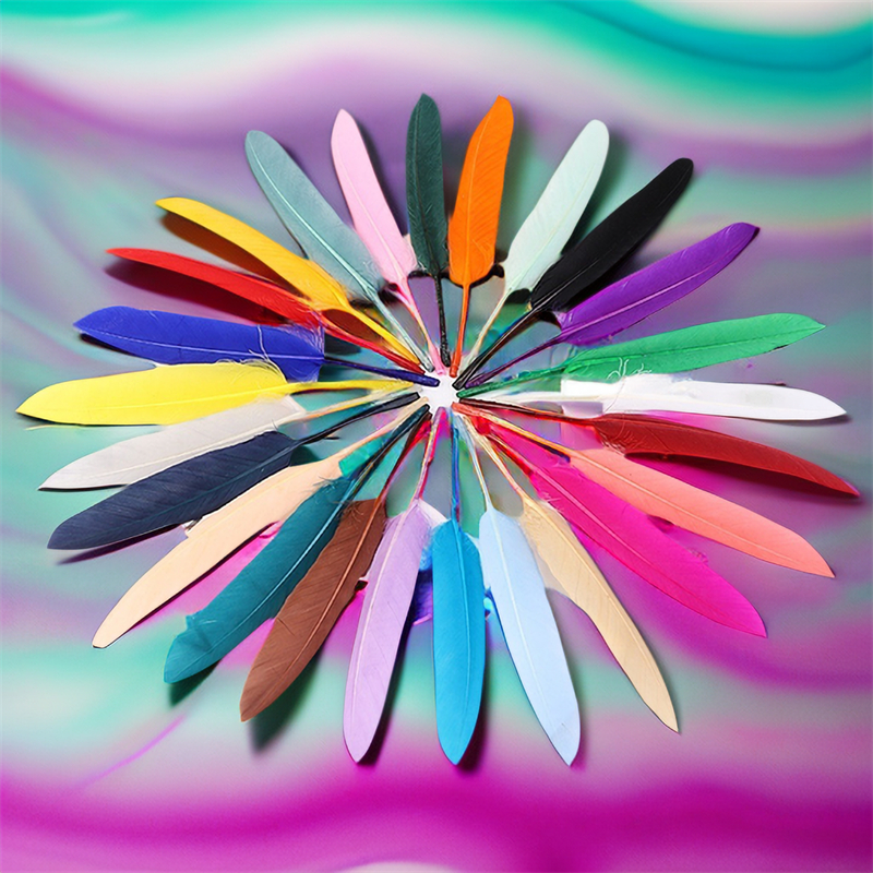  Colorful Feathers Crafts,Natural Feathers Craft Feathers  Assorted Colors for DIY Various Wedding Party Craft Decorations Dream  Catchers and Kids, About 4-7 Inches 12 Colors 100Pcs : Arts, Crafts & Sewing