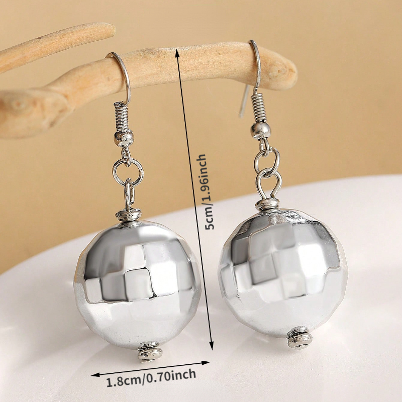 Men Ball Drop Earrings