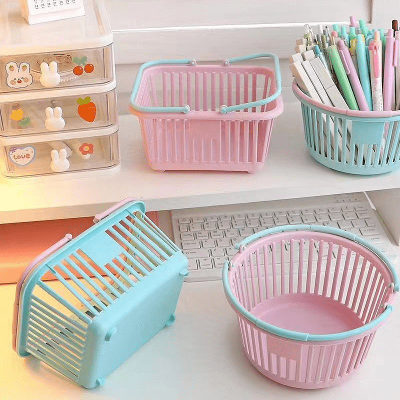 Multi-functional Storage Box, Macaron Color Office Desktop Storage