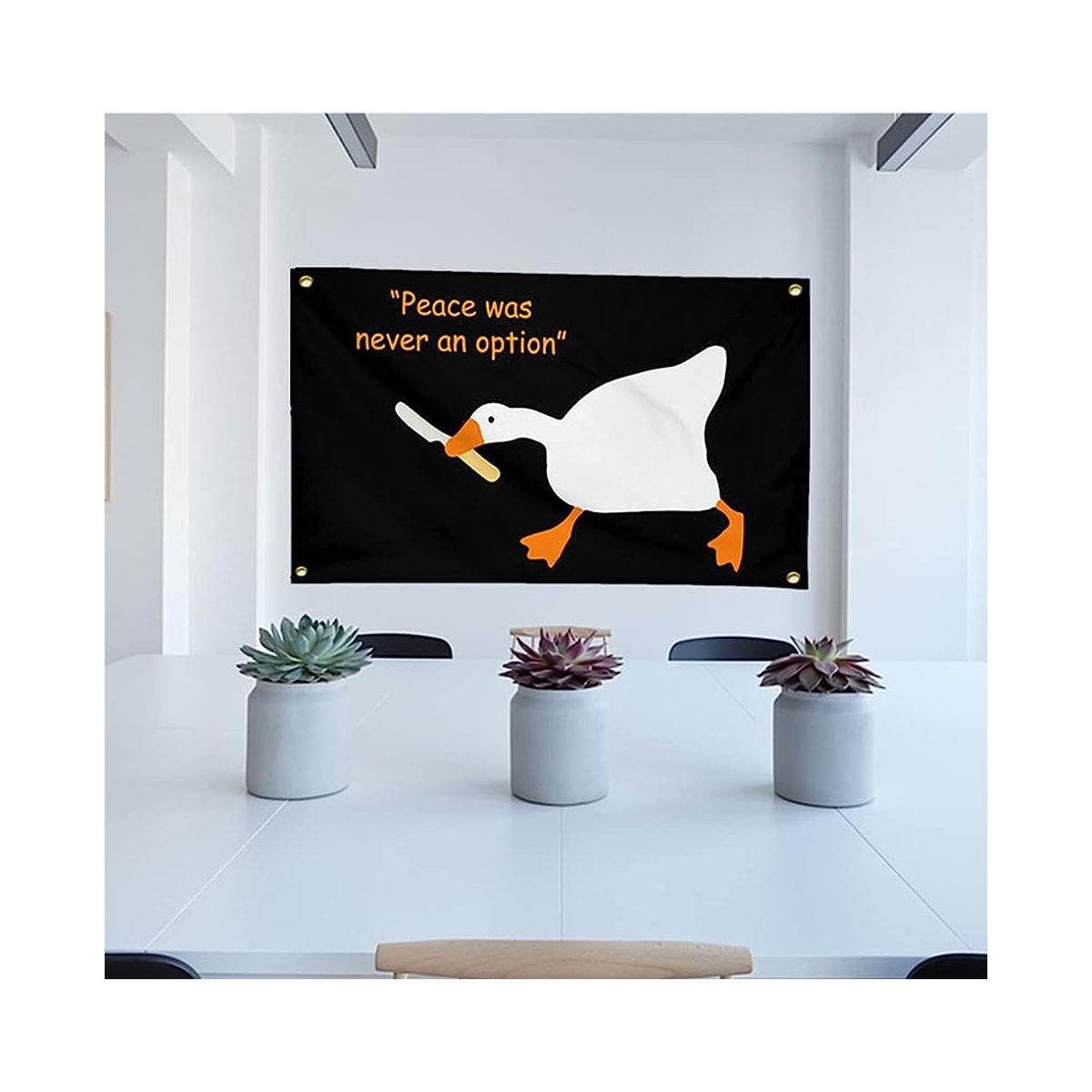  Duck Funny Flags for College Dorm Room, 3x5 Ft Meme