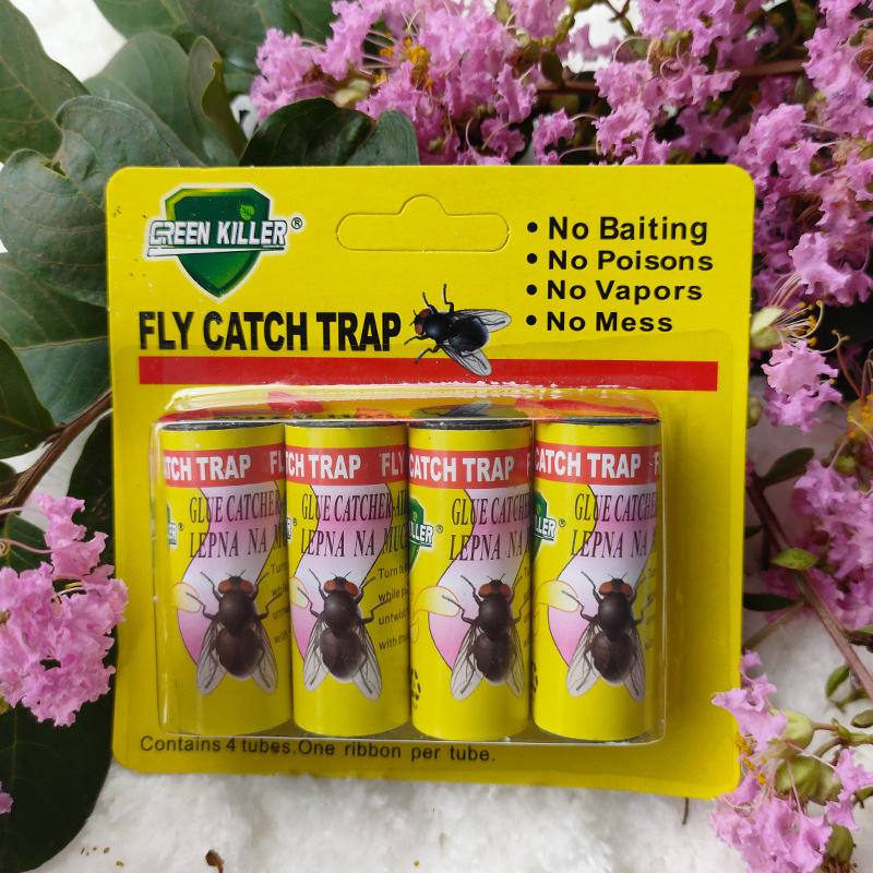 30pcs Fly Paper - Ruban anti-mouches double face - Attrape-mouches collant  fort - Ruban de mouche suspendu pour les mouches et les insectes