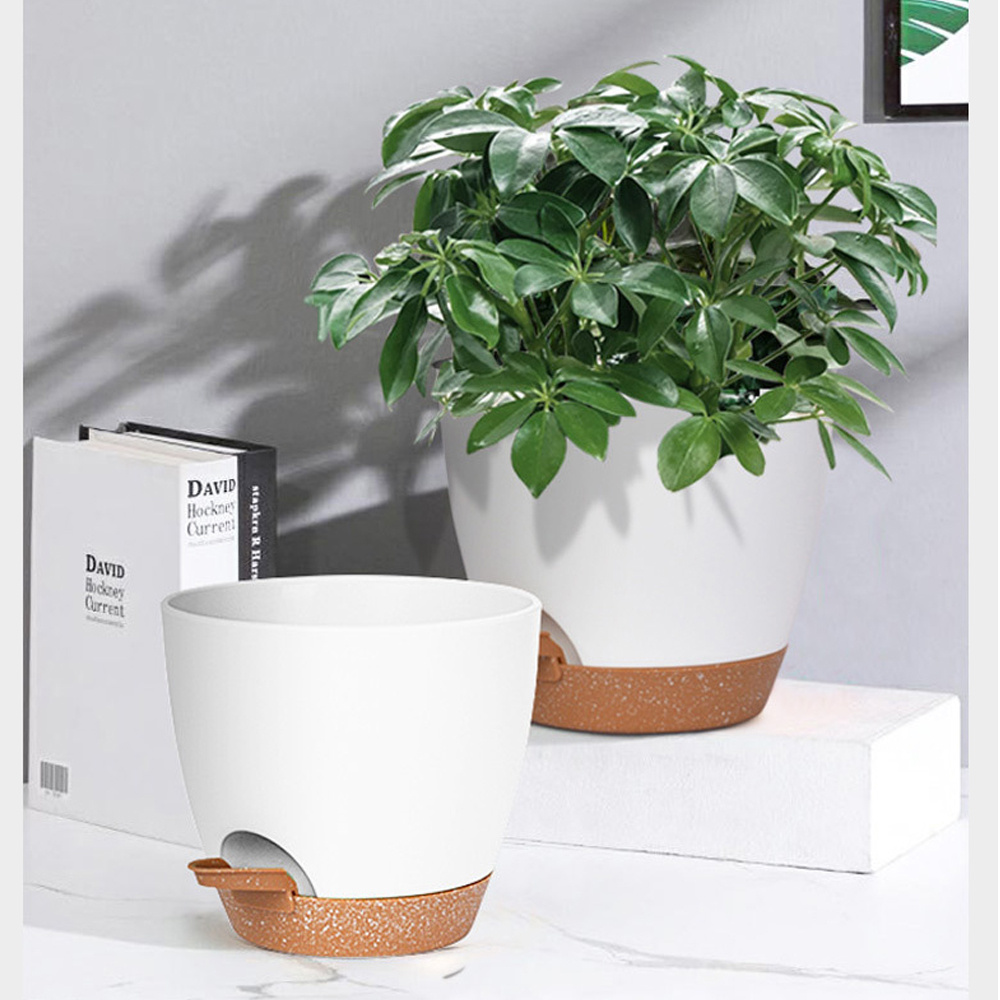 1pc 2pcs 8 Inch Plant Pots Plants With Drainage Holes Plant Self