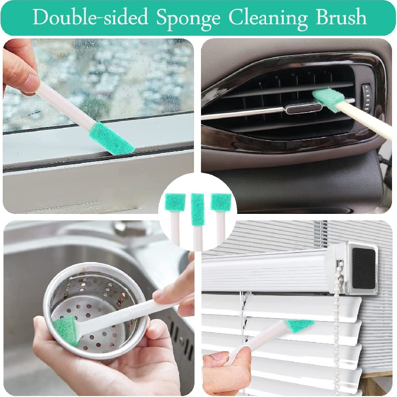 Small Cleaning Brushes for Household, Crevice Cleaning Tool Set of 16 for  Window Grooves Track Humidifier Keyboard Bottle Door Car Vent, Tiny Detail Cleaner  Scrub Brush for Gaps Corner Tight Space 