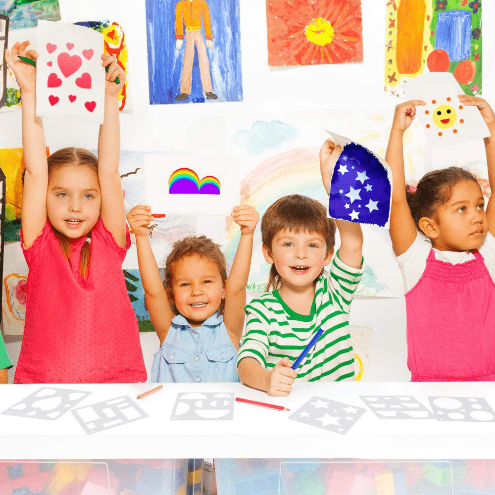 Students Drawing Stencils Basic Shape Stencils Plastic - Temu Italy