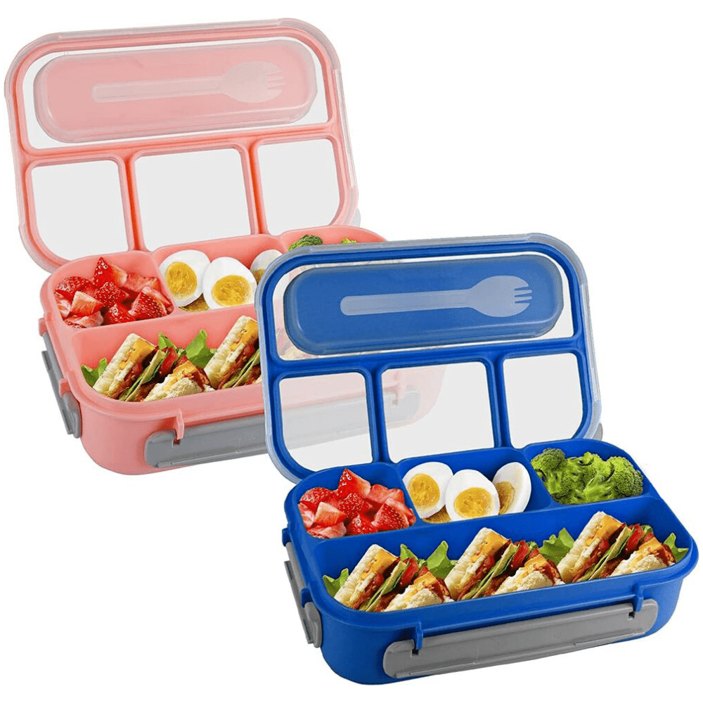 1L Lunch Box Bento Box for Adult Kids Bento Lunch Box w/ 4