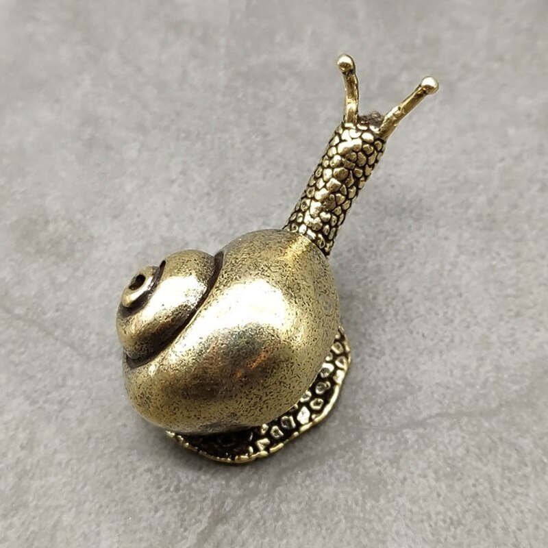 Solid Brass Snail Charm Tea Pet Ceremony Vintage Copper - Temu