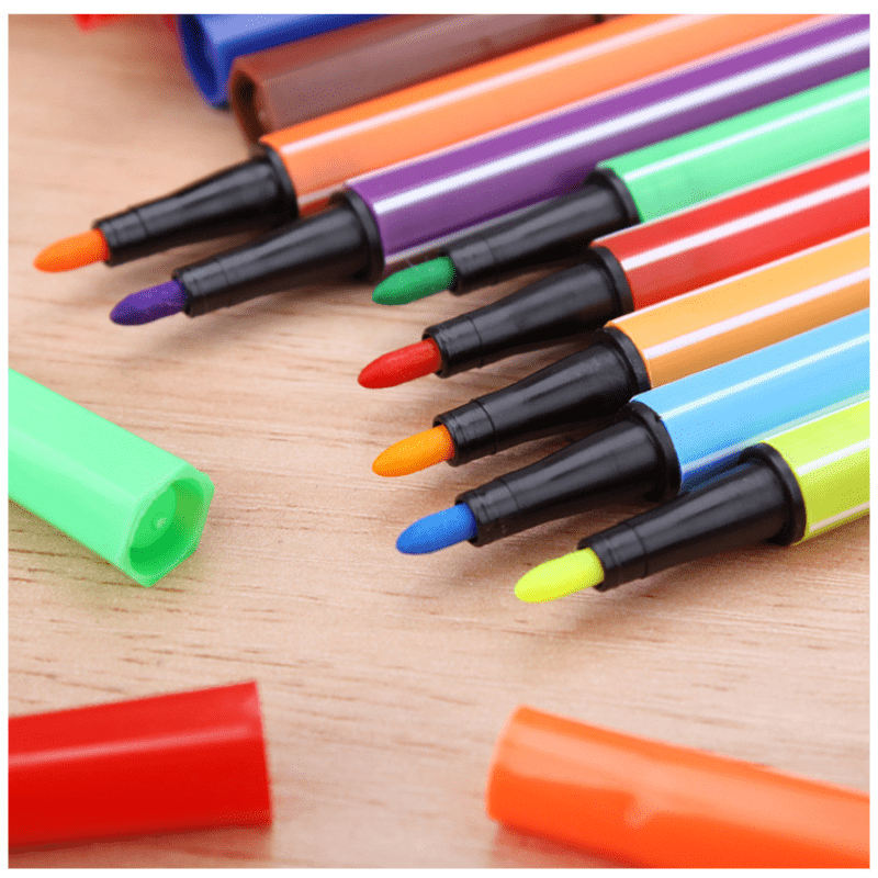 Marker Set 12/18/24/36 Colors Water Color Pen Painting Pencils Pen Brush  Markers For Kids Art Supplies School Washable