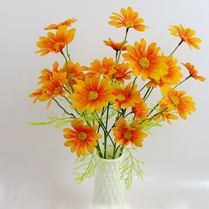 Daisy Flowers Artificial Decor, Artificial Daisy Silk Flower