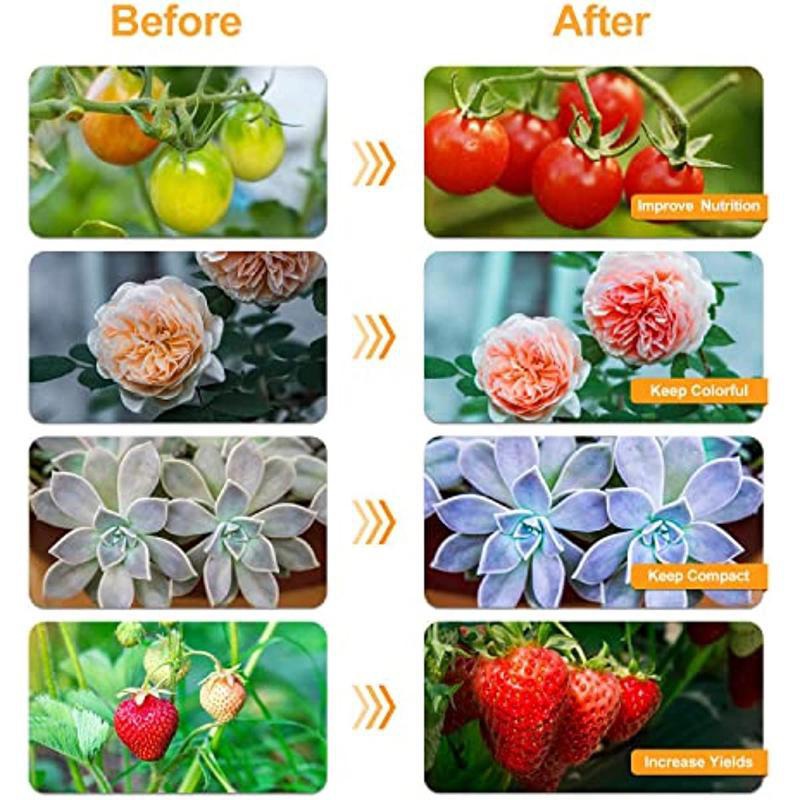 bseah Grow Light Plant Lights for Indoor Plants, Clip-On Full Spectrum  Plant Grow Lights, Auto ON & Off Timer 3/9/12H, Dimmable Brightness & 3  Light